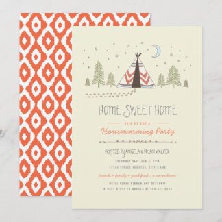 Home Sweet Tipi Housewarming Invite