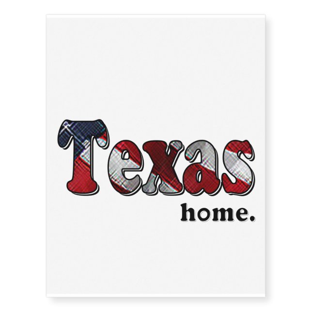 Home T-Shirt Temporary Tattoos (Front)