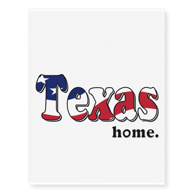 Home T-Shirt Temporary Tattoos (Front)