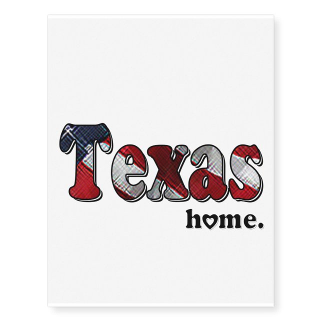 Home T-Shirt Temporary Tattoos (Front)