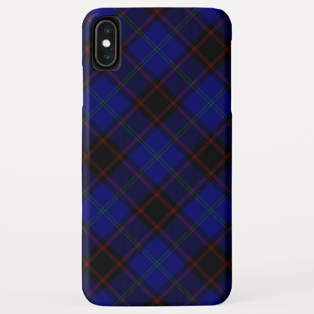 Home tartan blue black plaid Case-Mate iPhone case (Back)