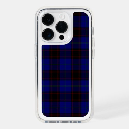 Home tartan blue black plaid speck iPhone 14 pro case