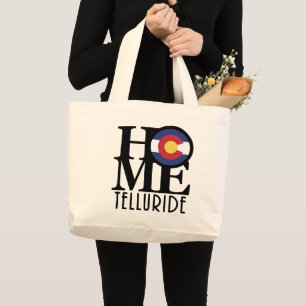 HOME Telluride Colorado Large Tote Bag