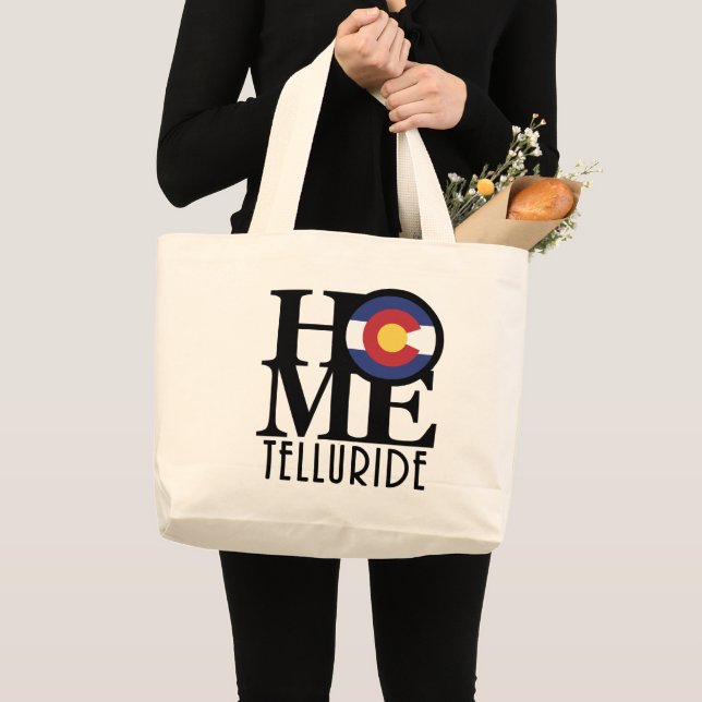 HOME Telluride Colorado Large Tote Bag (Front (Product))
