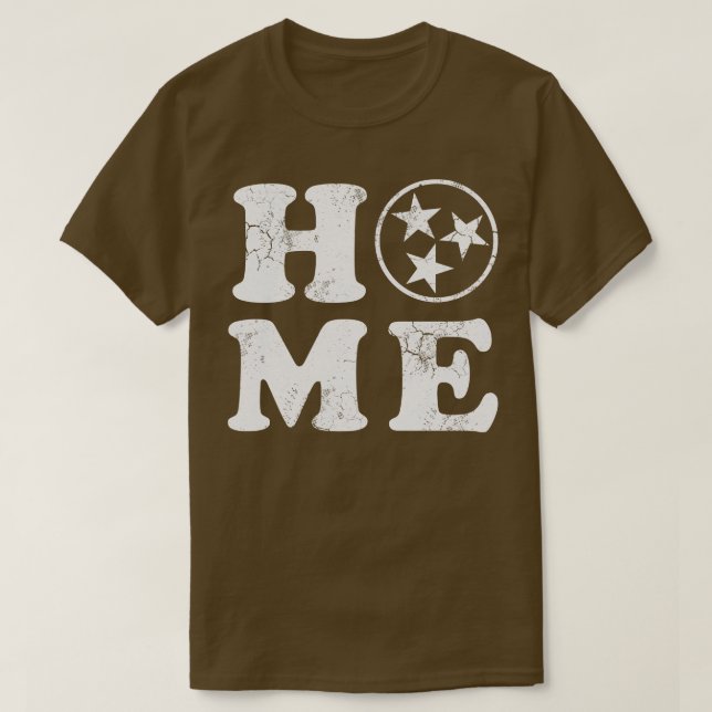 Home Tennessee Flag Orange T-Shirt (Design Front)