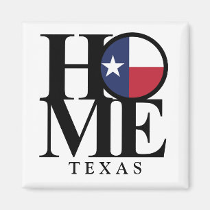 HOME Texas 2x2 Square Magnet