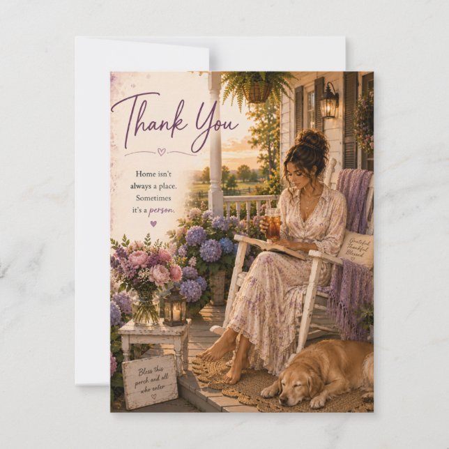 Home Thank You card (Front)