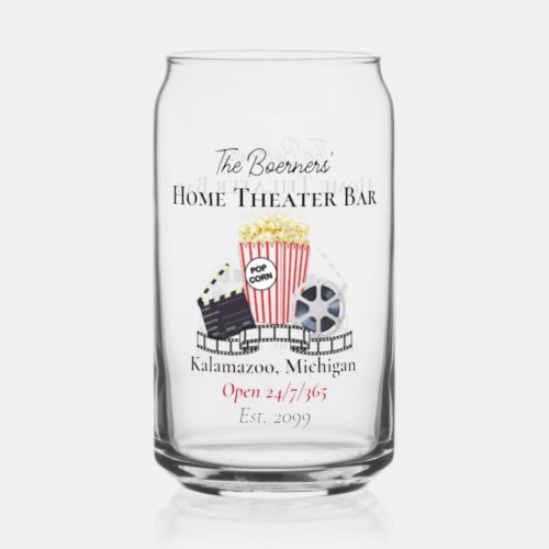 Home Theater Bar Can Shaped Glasses Drinkware
