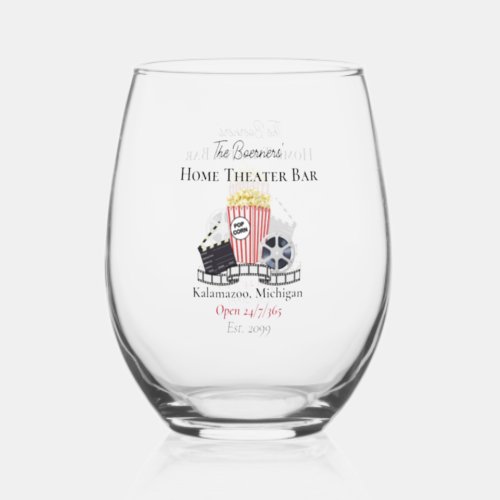Home Theater Bar Stemless Wine Glasses Drinkware