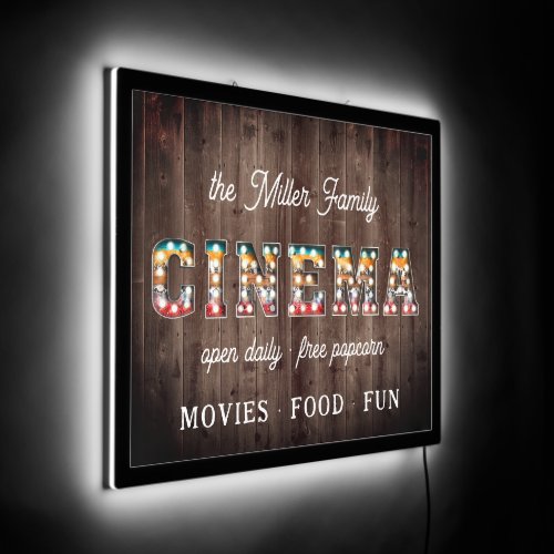 Home Theater Dcor  Personalized Cinema Sign