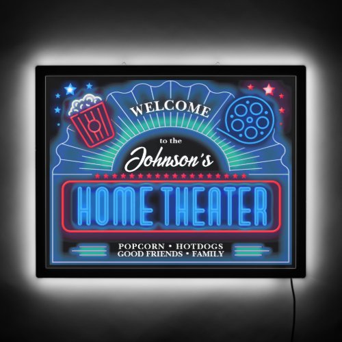 Home Theater Marquee RedBlue ID979 LED Sign