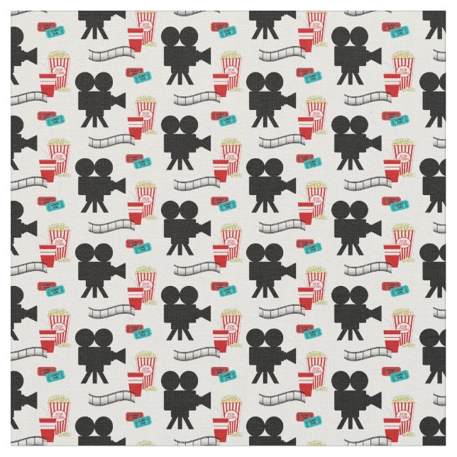 Home theater mixed movie pattern material fabric (Close Up)