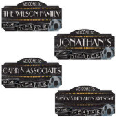 Home Theater Vintage Film Reel Wooden Wall Art (Group)