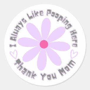 Home Throne Appreciation Thanks Mom Classic Round Sticker