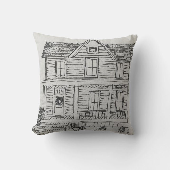 Home Throw Pillow (Front)