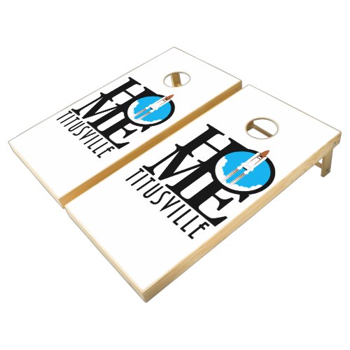 HOME Titusville Shuttle  Cornhole Set