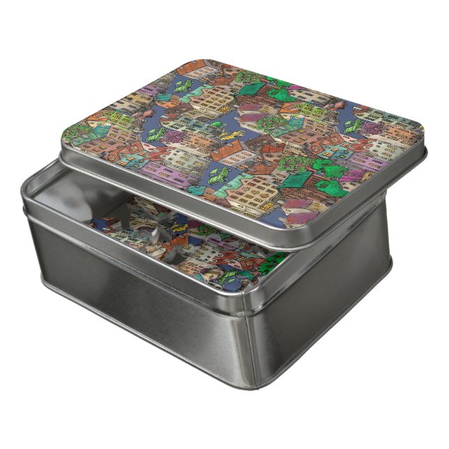 Home Town Jigsaw Puzzle (Lid Open)