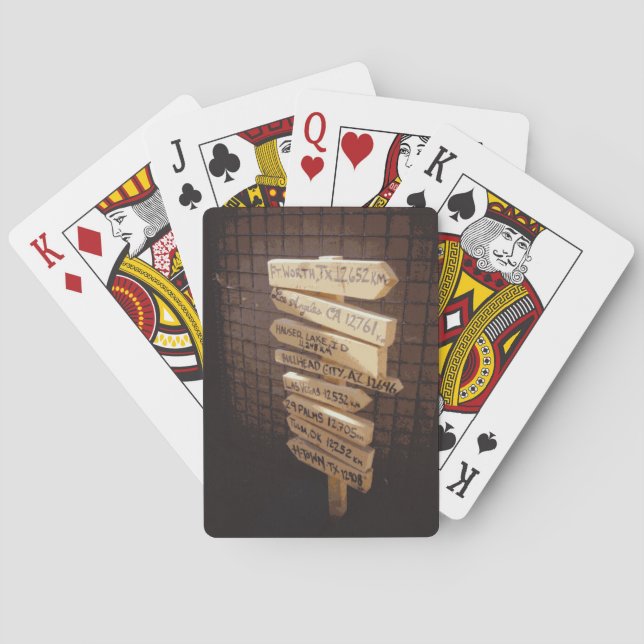 Home Town TX 12,908 KM Military Poker Deck (Back)