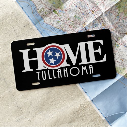 HOME Tullahoma Tennessee License Plate