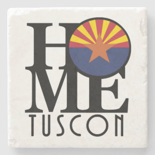 HOME Tuscon Arizona Stone Coaster