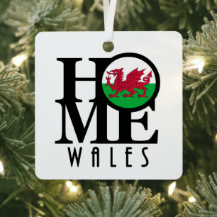 HOME Wales  Metal Ornament