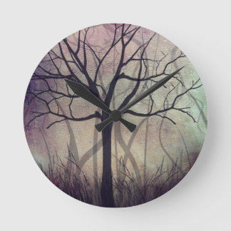 Home Wall Clock Tree Art Twilight