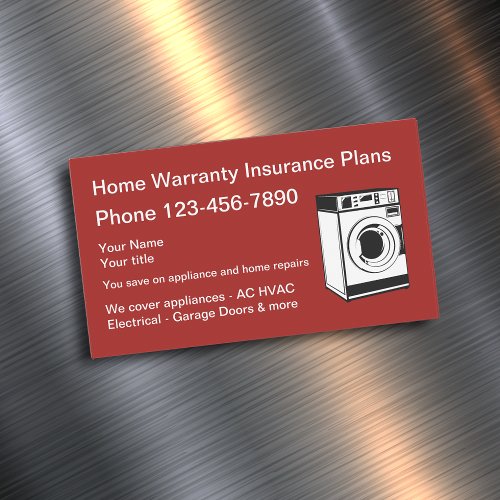 Home Warranty Services Business Card Magnets