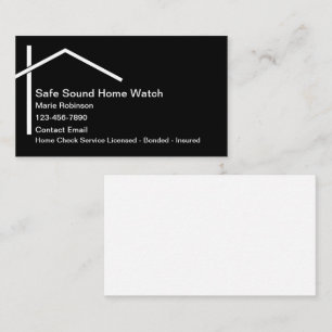 Home Watch Services Business Cards