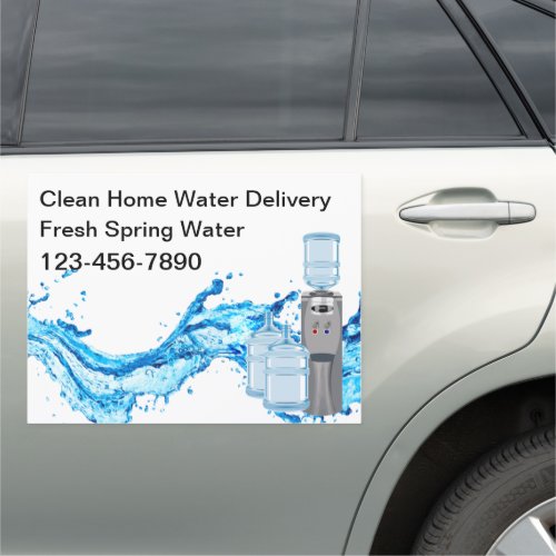Home Water Delivery Systems Mobile Car Magnets