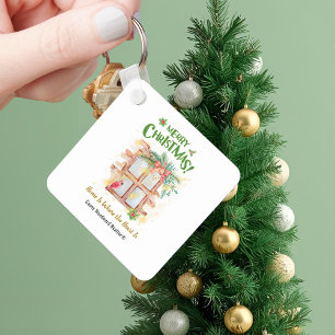 Home Where the Heart Is Realtor Christmas Budget Keychain