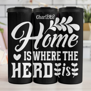 Home: Where The Herd Gathers Thermal Tumbler