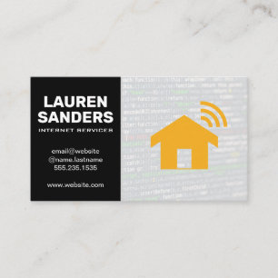 Home Wifi Internet Services Business Card