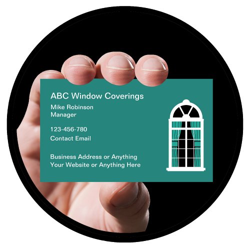 Home Window Coverings And Blinds  Business Card