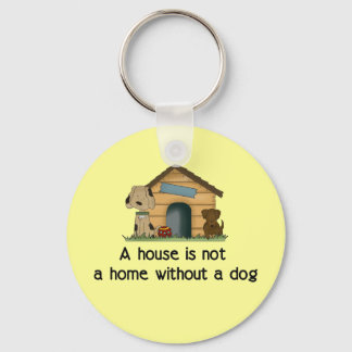 Home With A Dog Keychain