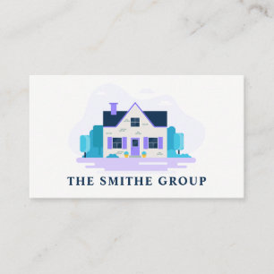 Home with Garden Real Estate Logo Business Card
