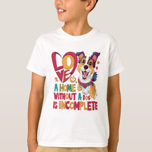 Home Without Dog Incomplete T_Shirt