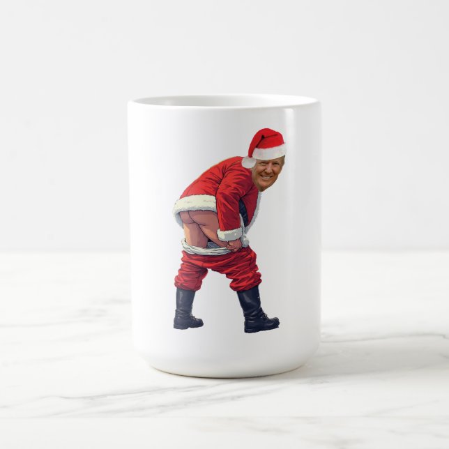 HOME-X Donald Trump Yelling Toilet Paper Roll, Fun Coffee Mug (Center)