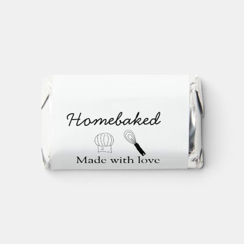 Homebaked bakery made with love add name details hersheys miniatures
