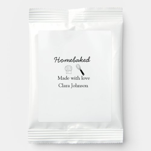 Homebaked bakery made with love add name details hot chocolate drink mix