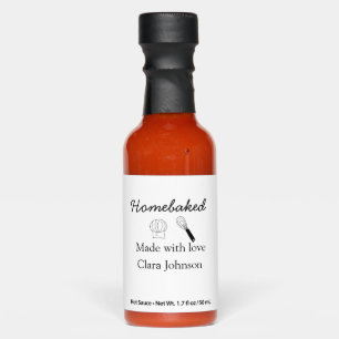 Homebaked bakery made with love add name details hot sauces