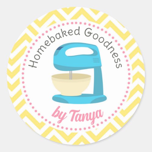 Homebaked Personalized Stickers _ Standing Mixer