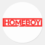 Homeboy Stamp Classic Round Sticker