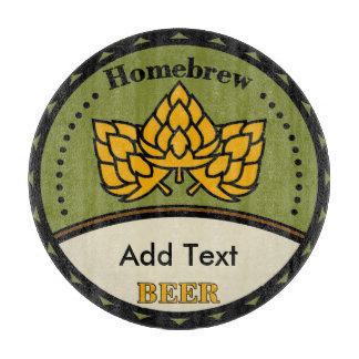 Homebrew Beer, edit text Cutting Board