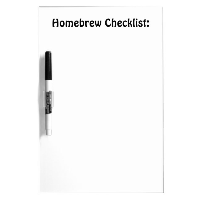 Homebrew Checklist Board (Front)