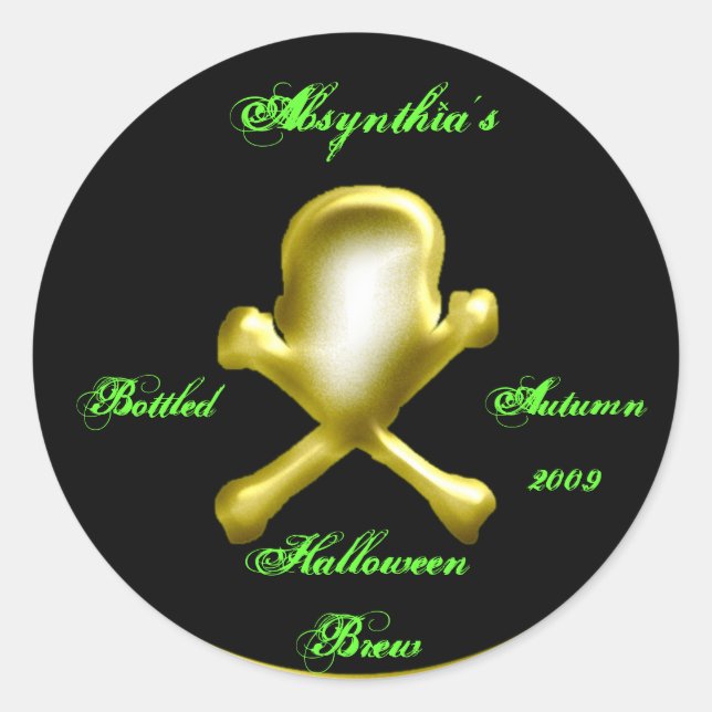 homebrew classic round sticker (Front)