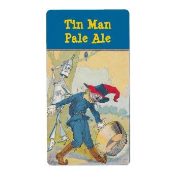 Homebrew Labels Tin Man Scarecrow Vintage Oz by layooper at Zazzle