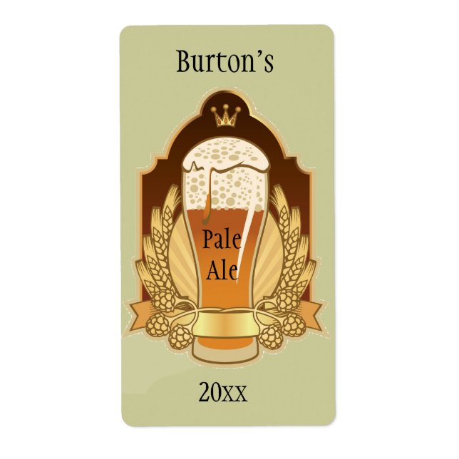 Homebrewed Beer Label (Front)