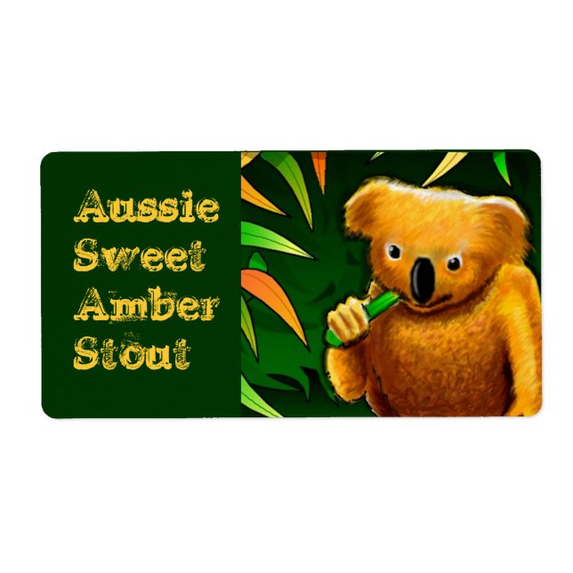 Homebrewing Supplies Beer Brewing Labels Customize (Front)