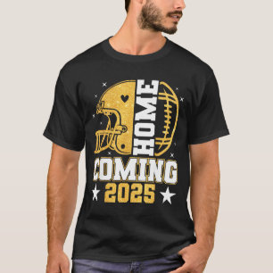Homecoming 2025 Hoco Football Mom Mama Girl Footba T-Shirt