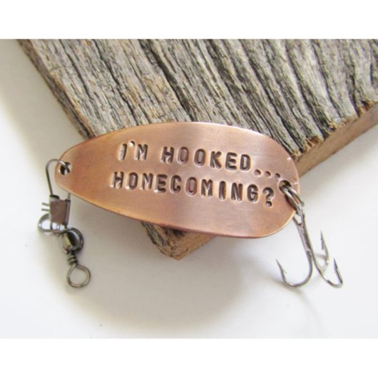Homecoming Ask - Personalized Fishing Lure (Front)